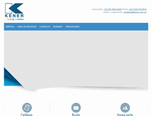 Tablet Screenshot of kener.com.mx
